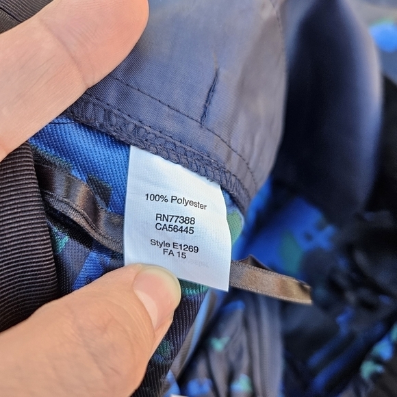 J. Crew Factory plaid floral jacquard a-line skirt with pockets size 4 - Picture 5 of 6